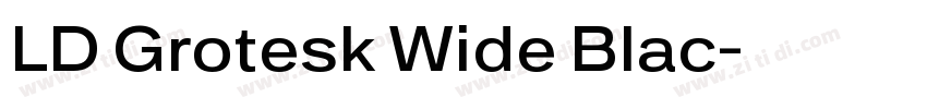 LD Grotesk Wide Blac字体转换